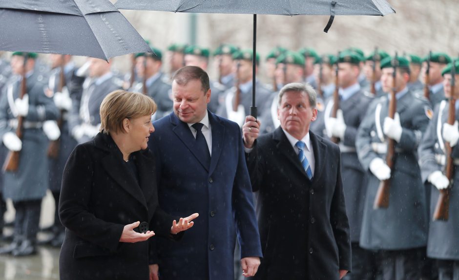 S. Skvernelis Vokietijoje susitiko su A. Merkel