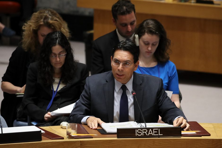 Izraelis traukiasi iš kovos dėl vietos JT Saugumo Taryboje