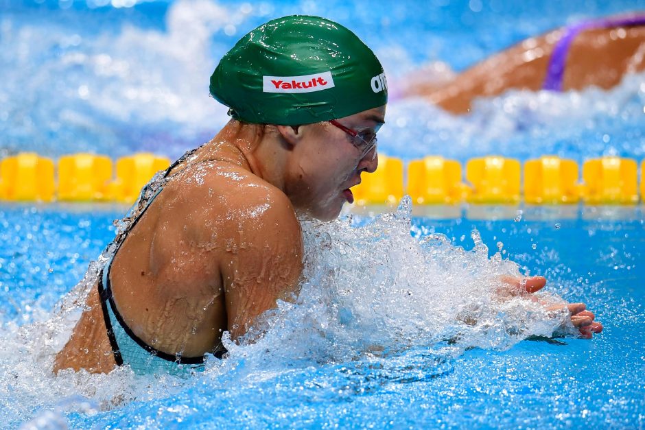 Varžybas Australijoje R. Meilutytė baigė dar vienu sidabriniu finišu