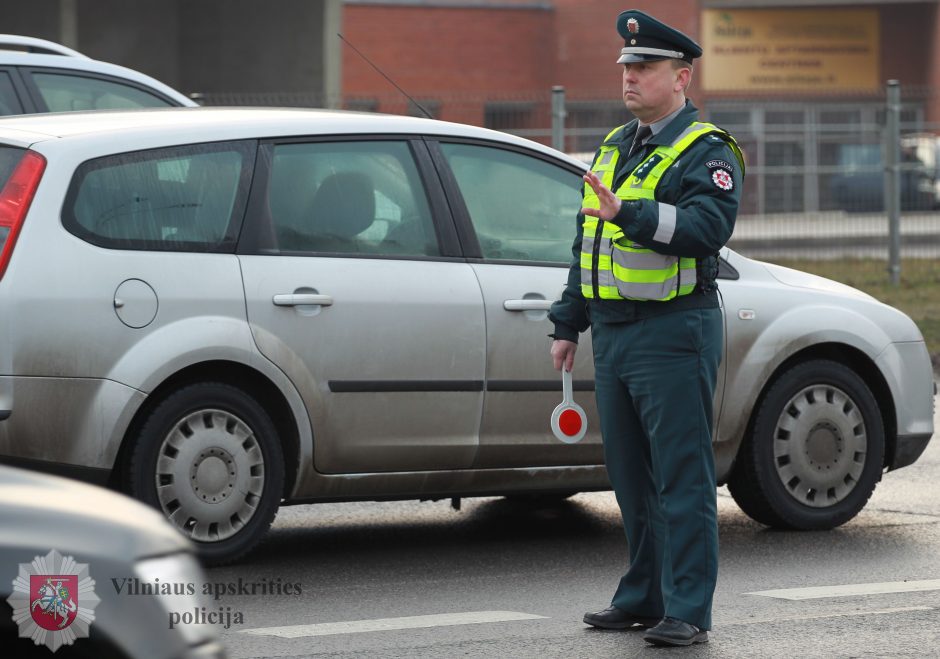 Vilniaus gatvėse policija gaudė neblaivius vairuotojus