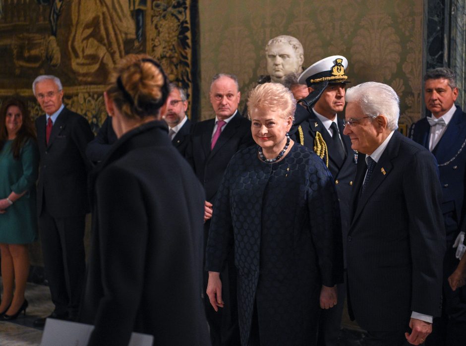 D. Grybauskaitę priėmė Italijos prezidentas