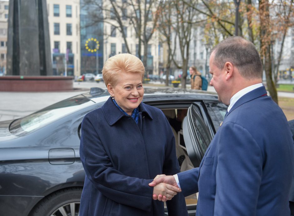 D. Grybauskaitė pasveikino Vyriausybę su 100-uoju gimtadieniu