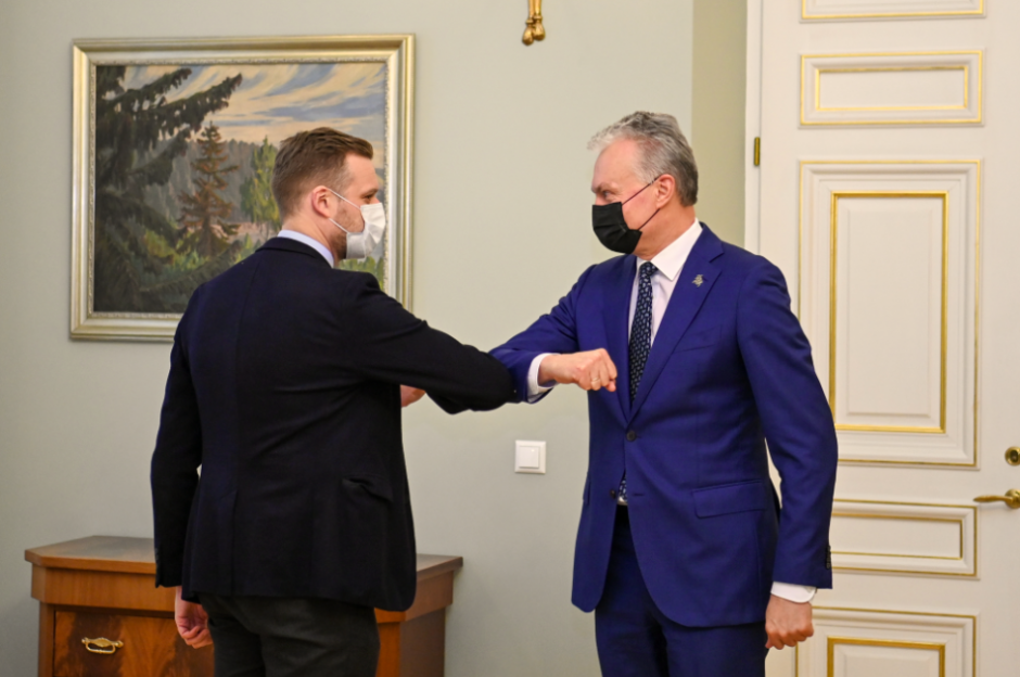 G. Nausėda susitinka su G. Landsbergiu: pristatys užsienio vizitų rezultatus