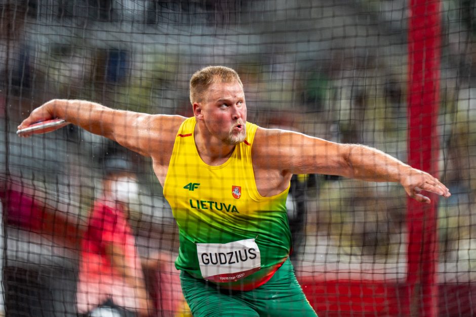 Disko metikas A. Gudžius Tokijo olimpinių žaidynių finale liko šeštas