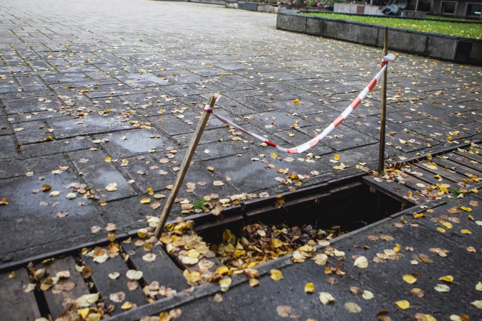 Medinės grotelės Laisvės alėjoje sulauks ir žiemos