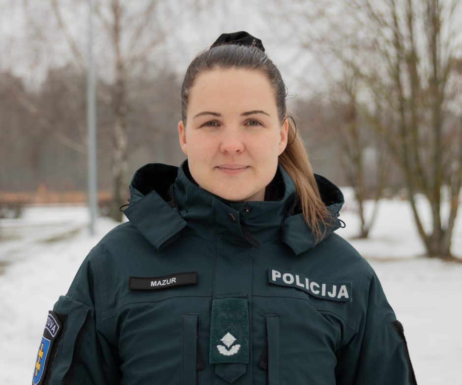 Žurnalistė savo pašaukimą rado Kauno rajono policijoje