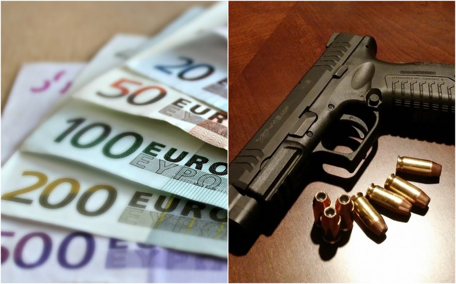 Iš buto Vilniuje vagys pasisavino šautuvą ir pusketvirto tūkstančio eurų