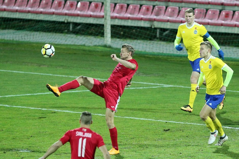 „Sūduvos“ futbolininkai sutriuškino „Atlantą“ ir apgynė Lietuvos čempionų titulą