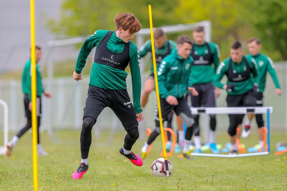 „Kauno Žalgirio“ futbolininkų treniruotė