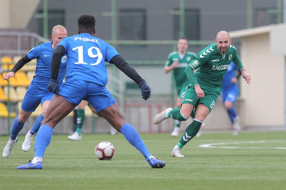 „Kauno Žalgirio“ futbolininkai sutrypė „Palangą“