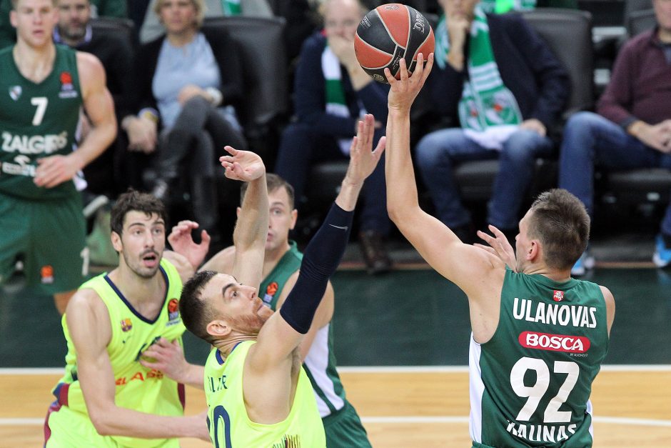 Eurolyga: „Žalgiris“ – „Barcelona“ 85:88