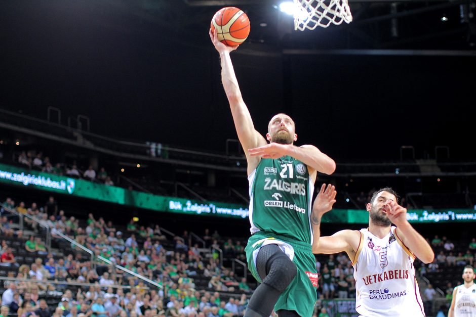 LKL pusfinalis: „Žalgiris“ – „Lietkabelis“ 78:58