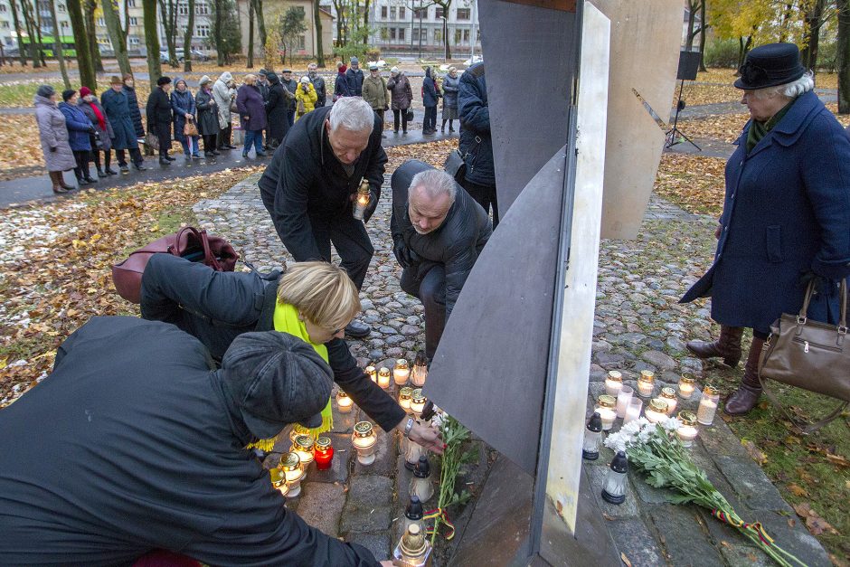 Lietuvos partizanams – pagarbos žvakutės Kaune