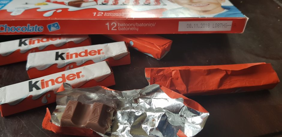 Nesaugūs skanėstai vaikams – muilo skonio „Kinder chocolate“ batonėliai