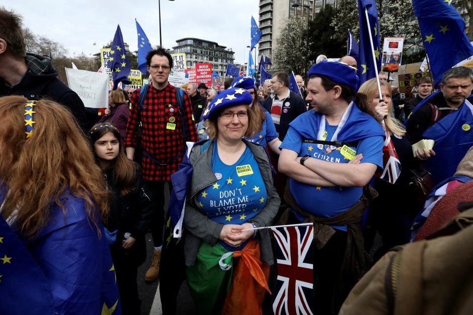 Masinė demonstracija prieš „Brexit“