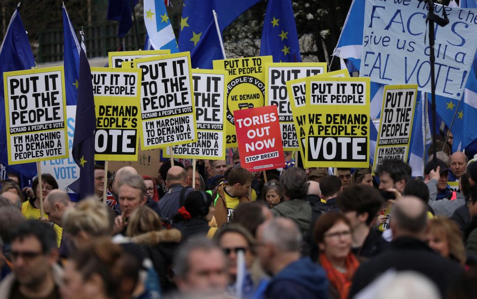 Masinė demonstracija prieš „Brexit“