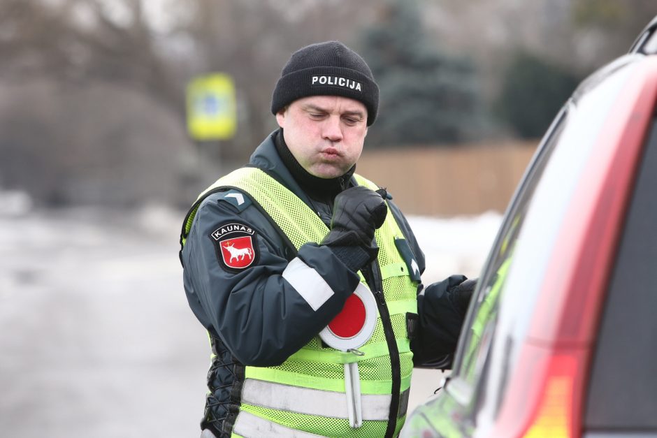 Reido Kaune rezultatas – praradę teises vairuotojai, keleiviai be saugos diržų