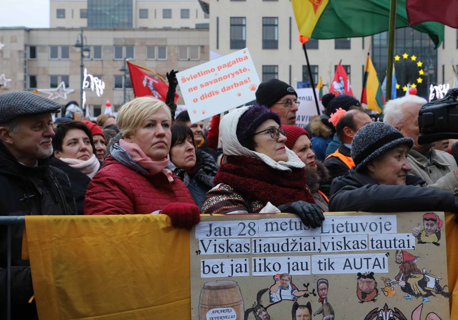 A. Tapinas pasidalijo įspūdžiais po mitingo: ėjome kaip dvi bangos