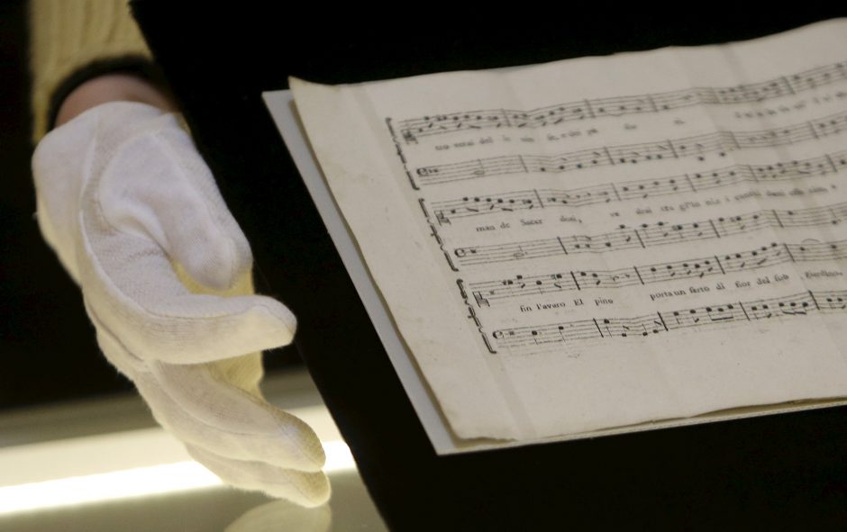 W. A. Mozarto rankraštis aukcione gali būti parduotas už pusę milijono eurų