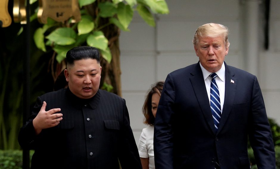 Netikėta D. Trumpo ir Kim Jong Uno derybų pabaiga: susitarimas nepasiektas