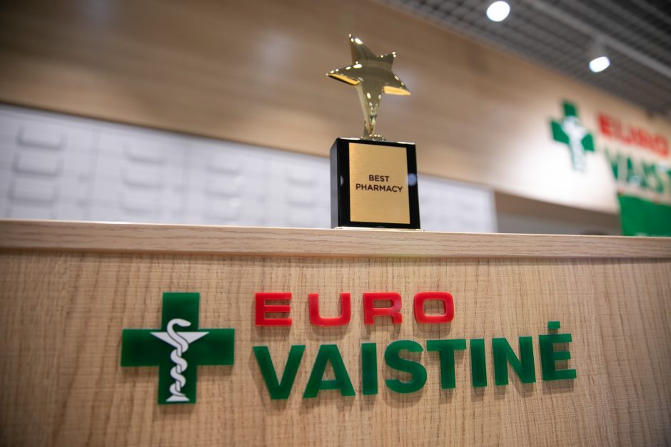 „Eurovaistinė“ Klaipėdos „Akropolyje“ – geriausia tinklo vaistinė Baltijos šalyse