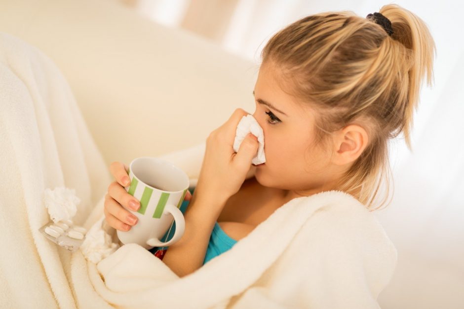 Lietuvoje auga sergamumas gripu ir peršalimo ligomis