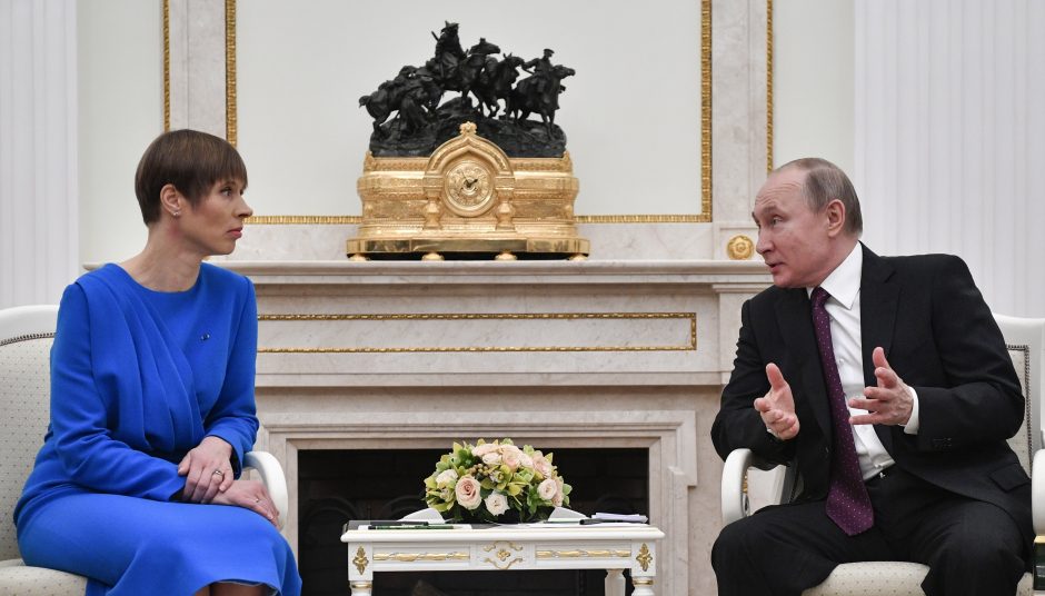 K. Kaljulaid susitiko su V. Putinu: siūlo atnaujinti ES ir Rusijos bendradarbiavimą