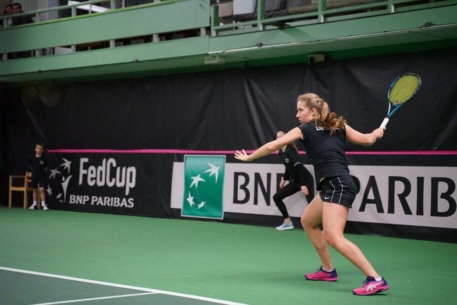 Tenisininkė I. Daujotaitė Sakartvele iškovojo pirmąjį WTA reitingo tašką