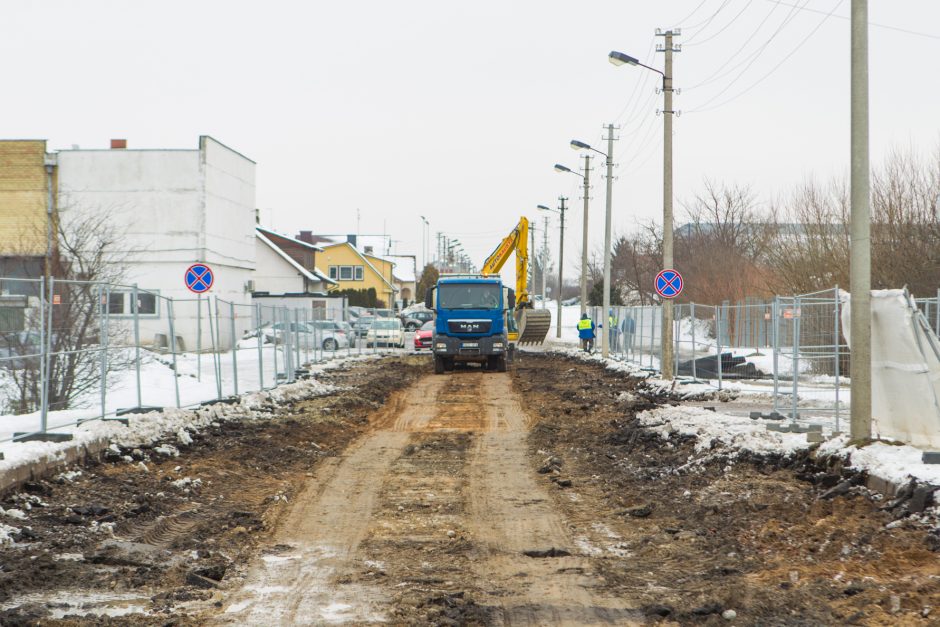 Kalvarijos gatvėje prasidėjo rekonstrukcijos darbai – ribojamas eismas