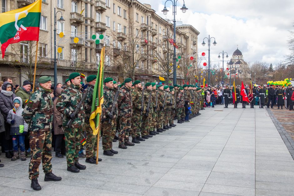 Šventinis trijų Baltijos valstybių pakėlimo ceremonija ir trispalvės nešimas 