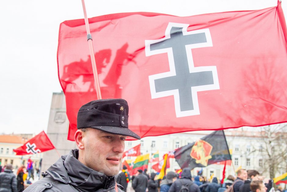 Šventinis trijų Baltijos valstybių pakėlimo ceremonija ir trispalvės nešimas 