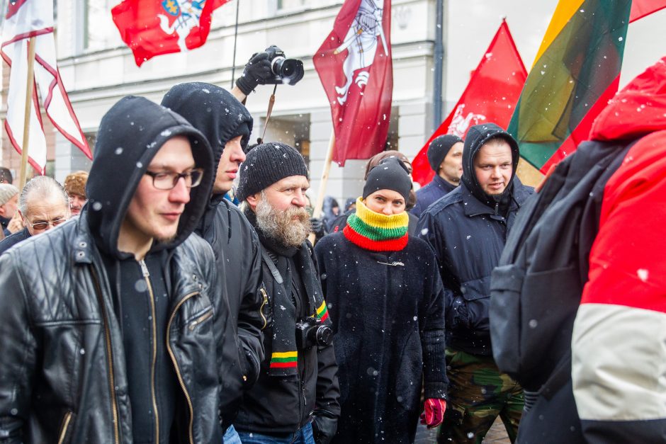 Šventinis trijų Baltijos valstybių pakėlimo ceremonija ir trispalvės nešimas 