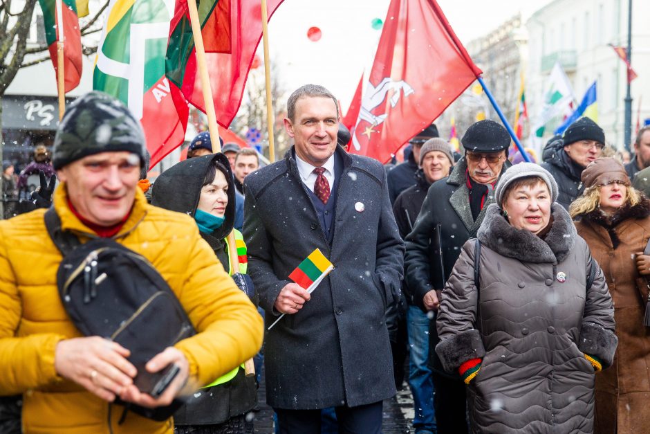 Šventinis trijų Baltijos valstybių pakėlimo ceremonija ir trispalvės nešimas 