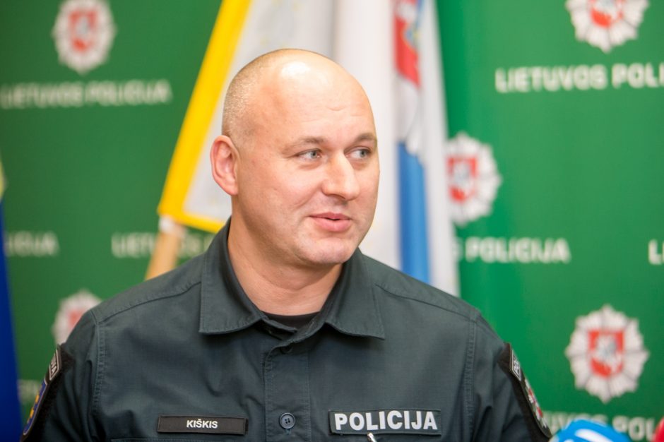 Spaudos konferencija dėl korupcijos skandalo Kauno policijoje