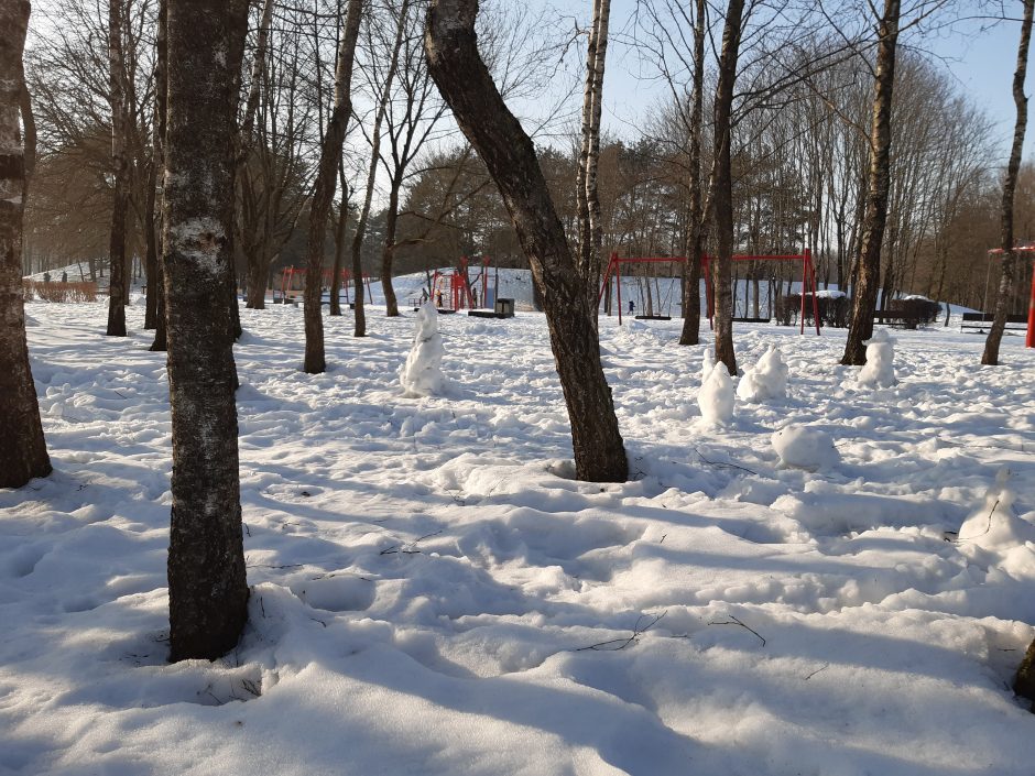 Saulėtos dienos išginė kauniečius į parkus (fotoreportažas)