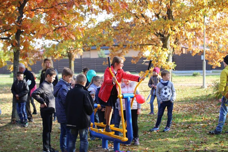 Pakaunės gyventojams – puikios žinios: Mastaičių parke atsirado sveikatingumo zona