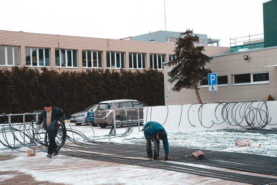 Naujosios ledo aikštelės po atviru dangumi atidarymas – jau netrukus