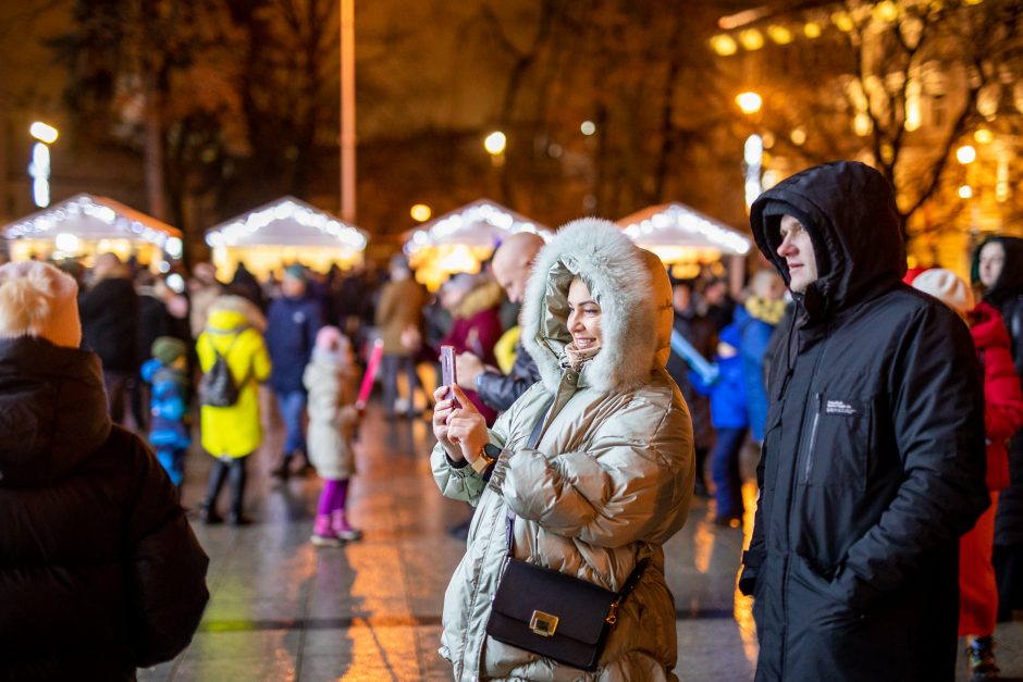 Kalėdų eglės įžiebimas Vilniuje 2021