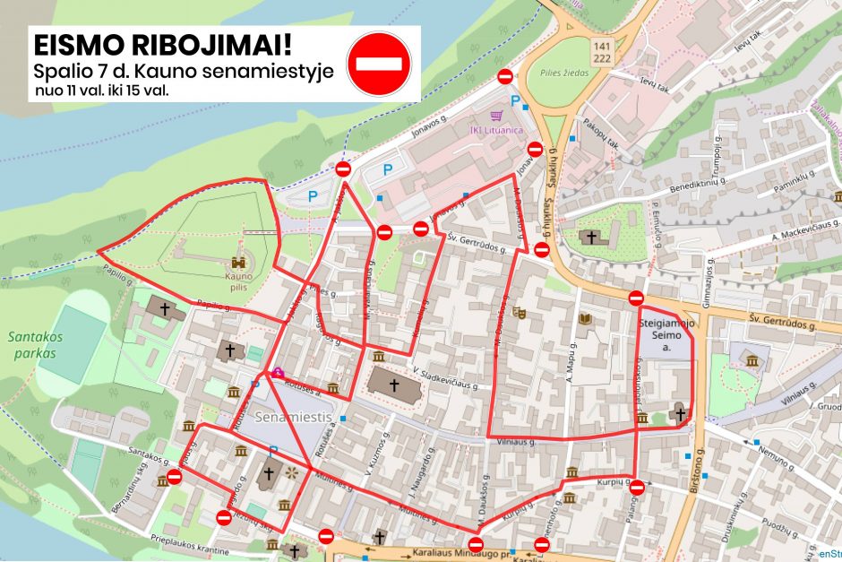 Sekmadienį Kauno senamiestį užplūs rožiniai bėgikai: numatomi eismo apribojimai