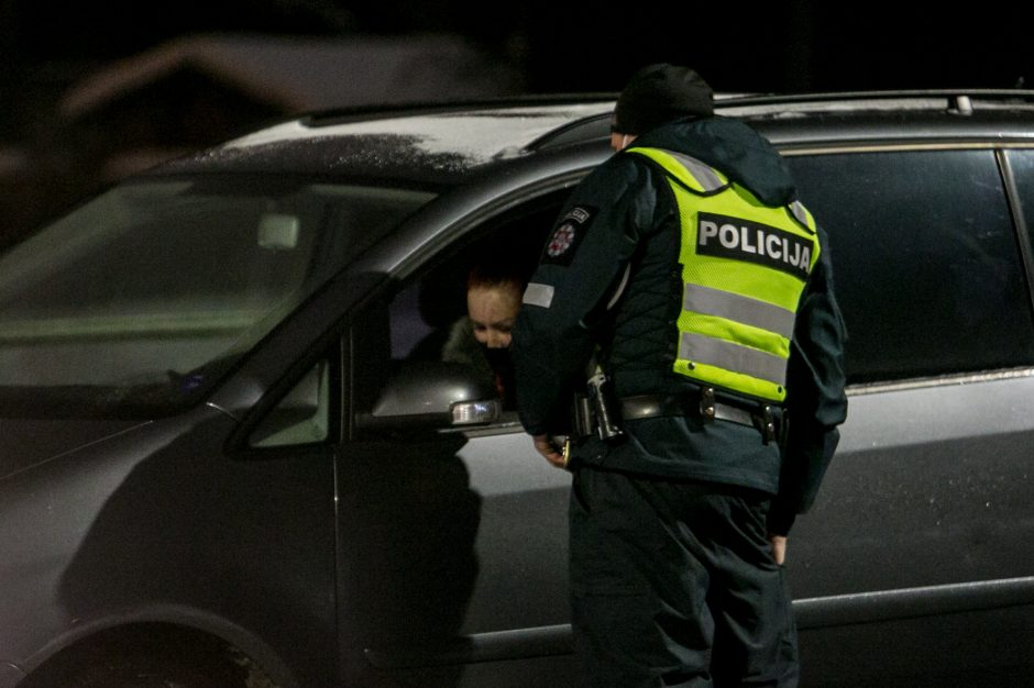 Kauno kelių policijos reidas, ieškant neblaivių vairuotojų