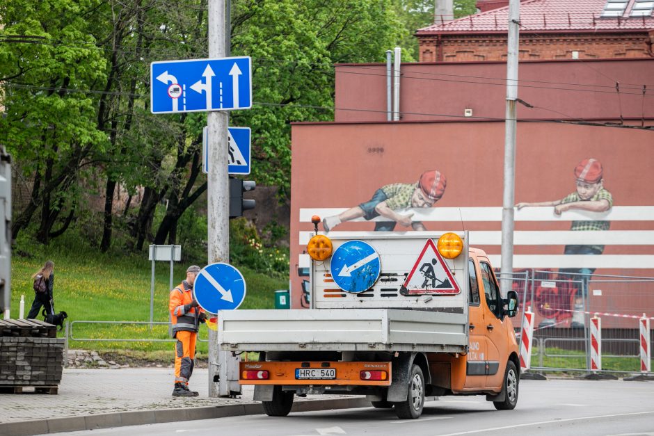 Kauno senamiestyje vairuotojus pasitinka pakeista eismo tvarka