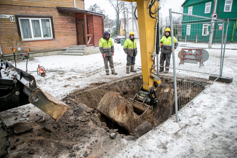 Žaliakalnyje gatves išasfaltavo, o paskui ir vėl išrausė