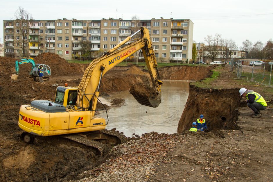 Vandentiekio avarija netoli „Girstučio“