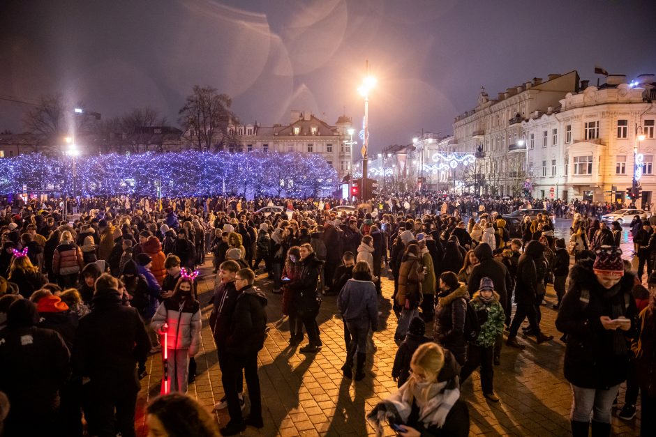 Kalėdų eglės įžiebimas Vilniuje 2021