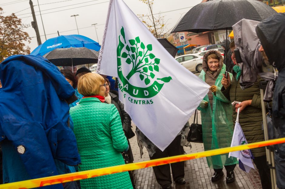 Piketas prieš planus dalį Kauno rajono teritorijos prijungti prie miesto