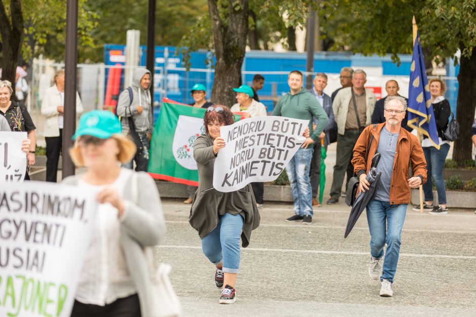 Piketas dėl dalies rajono prijungimo prie miesto