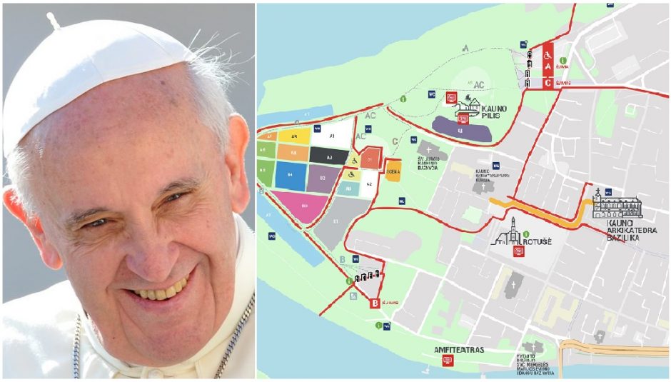 Svarbu kauniečiams ir miesto svečiams: kur sekmadienį pasveikinti popiežių?