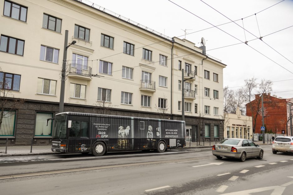 Kauno centre užsidegė autobusas