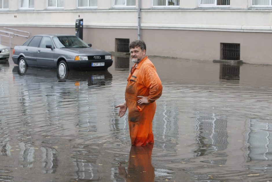 Uostamiestį skandino liūtis 