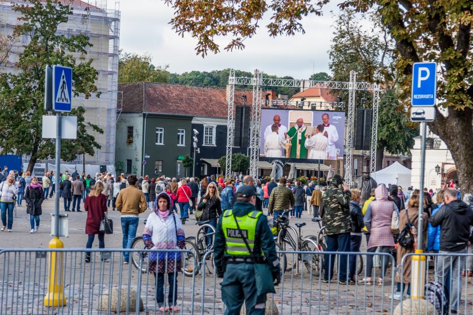 Šventasis Tėvas Kauno rotušės aikštėje